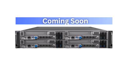 2U4N 前端访问 1P 多节点服务器，采用 AMD EPYC™ 9006 SP8 服务器 CPU ，是高密度边缘计算和 HCI 的理想选择。